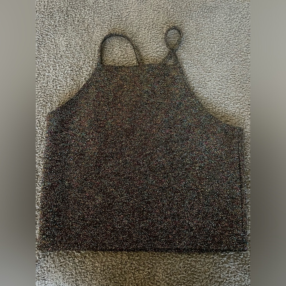Black Sparkly Forever21 Tank Top